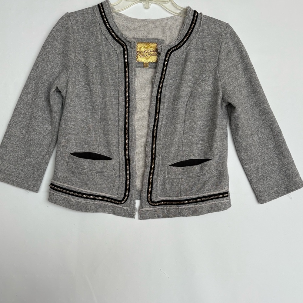 Princess Vera Wang Gray Jacket with Black Trim.  INV25/115